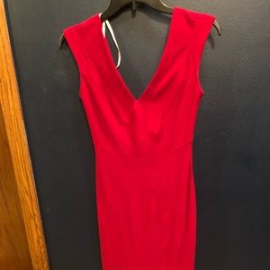 Red long dress